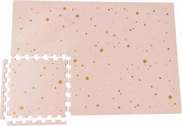 NIDO NIDO schuim speelmat Pink and Gold Confetti