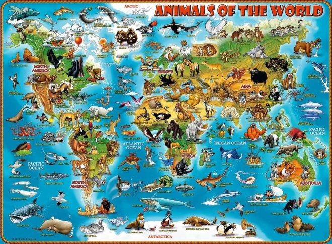 RAVENSBURGER Puzzel Dieren van de Wereld XXL 300 stukjes