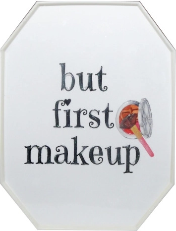 Ingelijste poster But First Makeup 28 × 38 cm