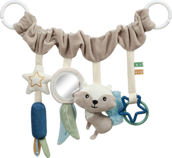 Hangende speelboog BABYONO Raccoon voor kinderwagen en autostoeltje