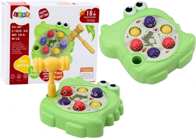 Behendigheidsspel met krokodil en hamertje