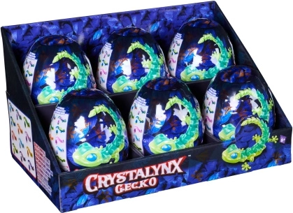 Verzamelbeeldje CrystaLynx Gecko in een verrassend ei - 1 stuk