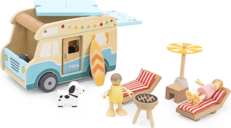Viga houten camper met accessoires