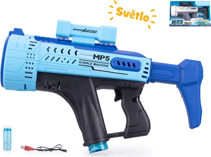 Bubbelpistool MP5 met lichteffecten