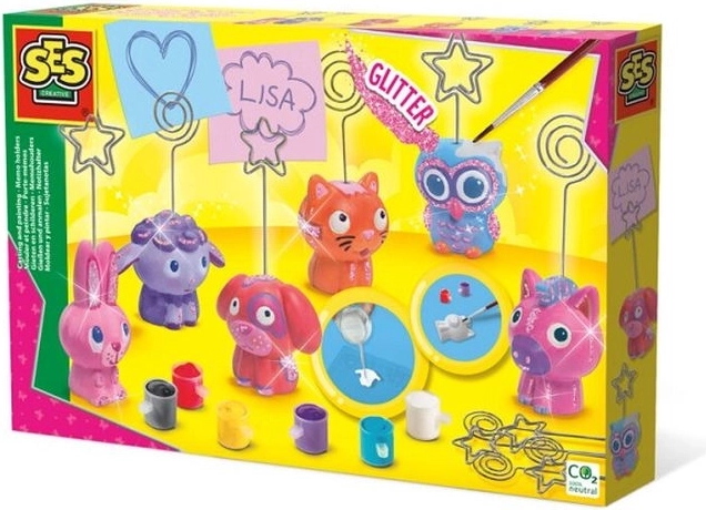 SES Creative gipsen memohouders met dieren