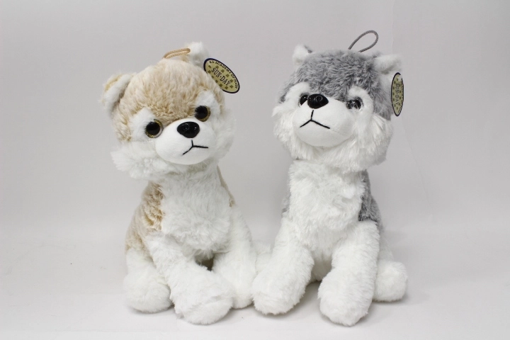 Pluchen Huskyhond 30 cm - 1 stuk