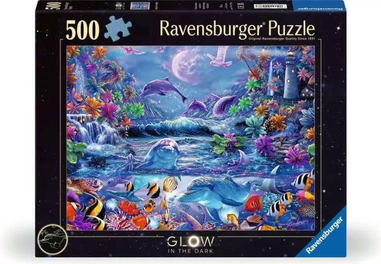 Ravensburger lichtgevende puzzel Magie van maanlicht 500 stukjes