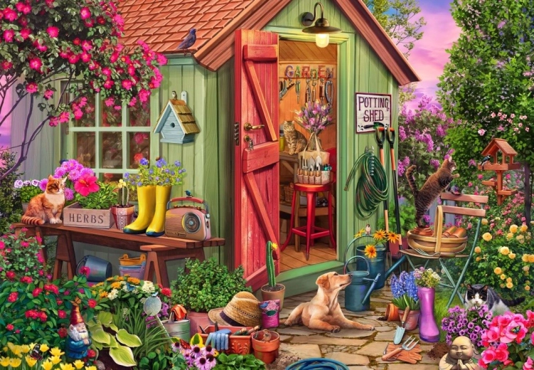 Bluebird puzzel Tuinhuis 1000 stukjes