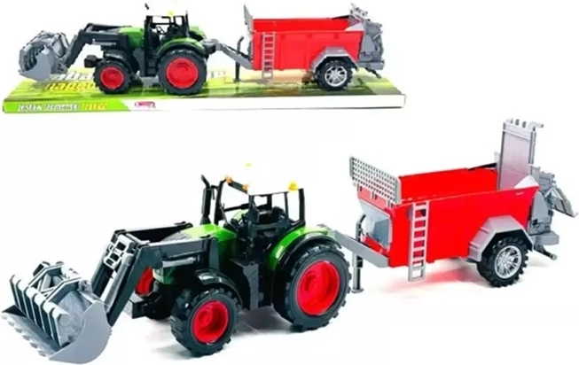 Tractor met landbouwmachine