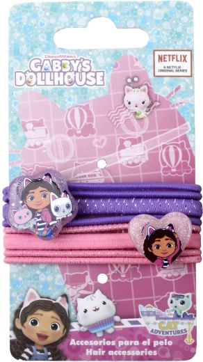 Set van 8 haarelastiekjes Gabby's Dollhouse