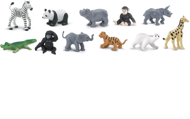 Safari Ltd. babydieren uit de dierentuin – set figuren