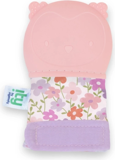 Ingenuity bijthandschoen uiltje Nally roze BPA-vrij 3m+