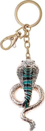Gouden slangen sleutelhanger