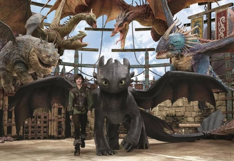 Clementoni puzzel How to Train Your Dragon – Team, 104 stukjes