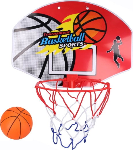 Basketbalring met bal