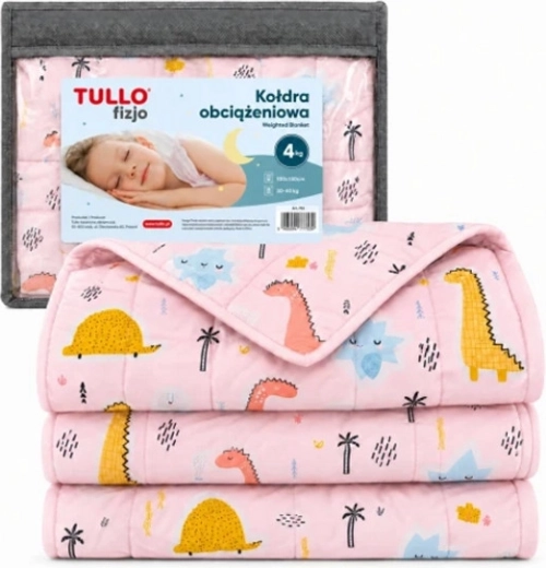 Sensomotorische verzwaringsdeken voor kinderen Tullo 4 kg roze - 1 stuk