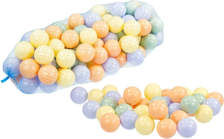 Gekleurde plastic ballen voor het kinderbadje - 100 stuks