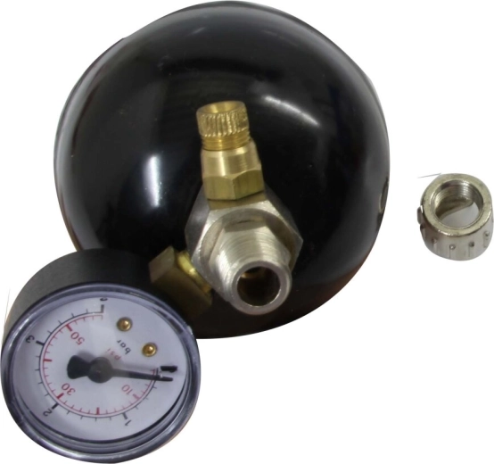 JAMARA drukcompensatietank met manometer en voorinstelling