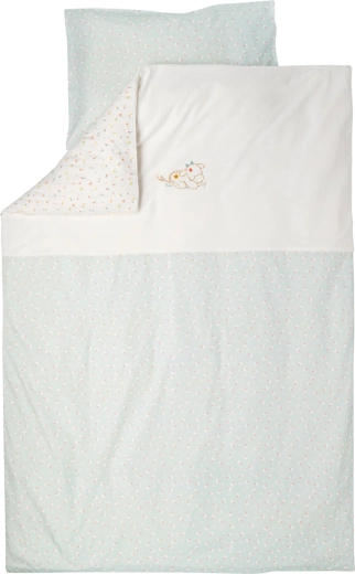 Nattou beddenset voor het ledikant 2-delig 100 × 140 cm en 40 × 60 cm Mila, Zoe & Lana