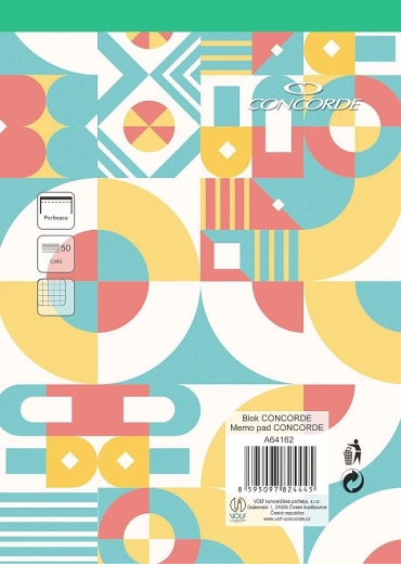 A4-blok geruit, 50 vellen