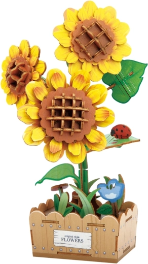 2Kids Toys 3D houten bouwpakket zonnebloem