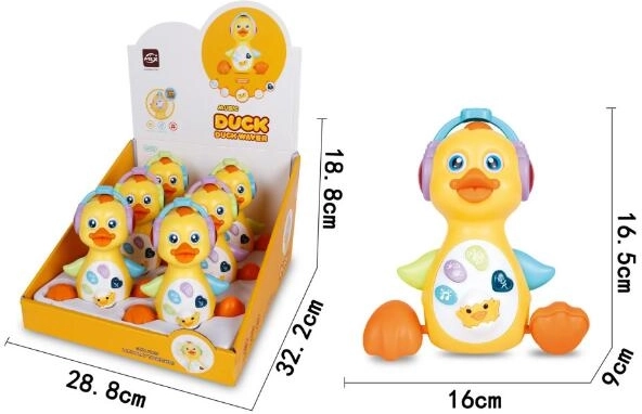 Muzikale eend met licht en geluid