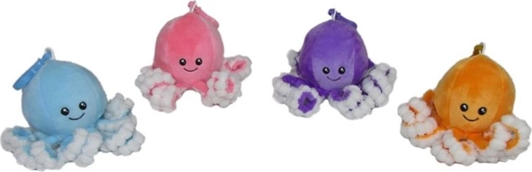 Pluchen octopus sleutelhanger 14 cm