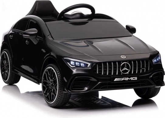 Elektrische kinderauto Mercedes CLA 45 S AMG 4x4, zwart gelakt