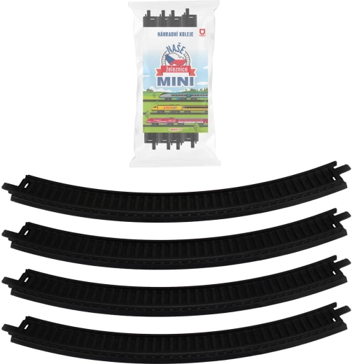 Gebogen rails voor mini-set – 4 stuks