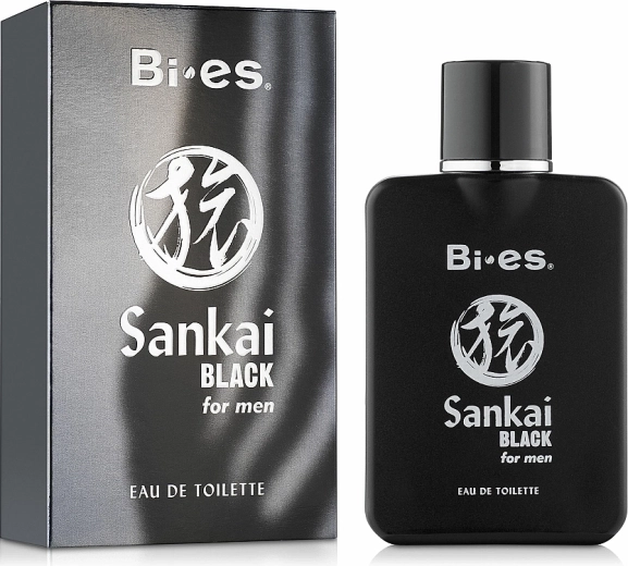 Heren eau de toilette BI-ES Sankai Black 100 ml