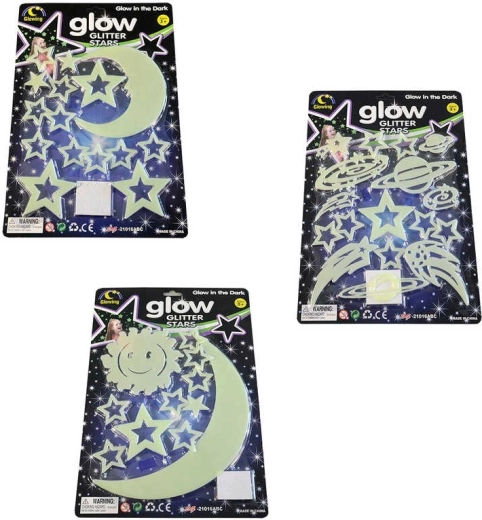 Glow-in-the-dark stickers nachtelijke hemel – sterren en maan