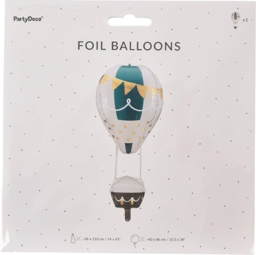 Folieballon luchtballon ‘vliegende ballon’ 4D 36 × 110 cm