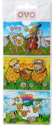 Krimpfolie hoesjes voor paaseieren Lammetjes, 9 stuks