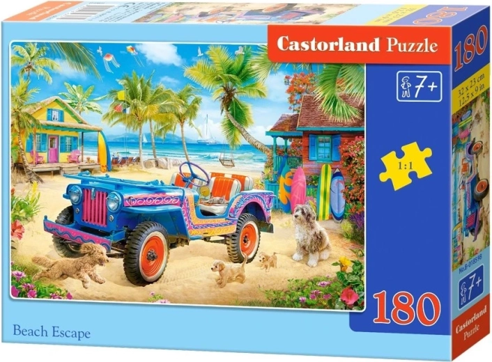 Castorland puzzel Ontsnapping naar het strand 180 stukjes