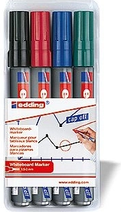 Whiteboardmarkers Edding 250 – set van 4 stuks