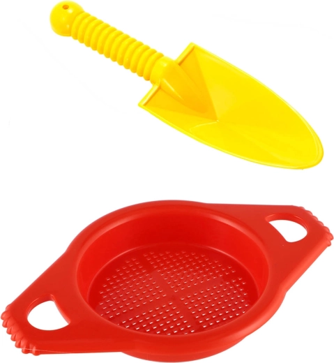 Lori kinderzandset schep/spade 25 cm met zeef - 1 set