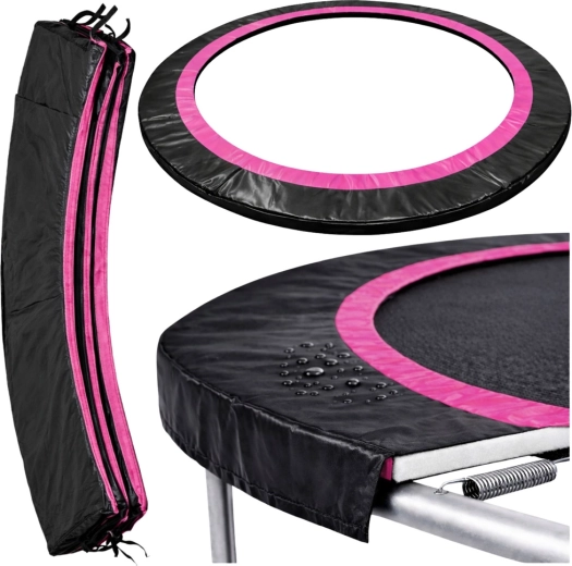 Beschermhoes voor veren van Sport Max-trampoline 183 cm, zwart-roze