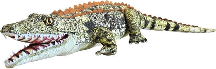 Pluche krokodil grijs 90 cm