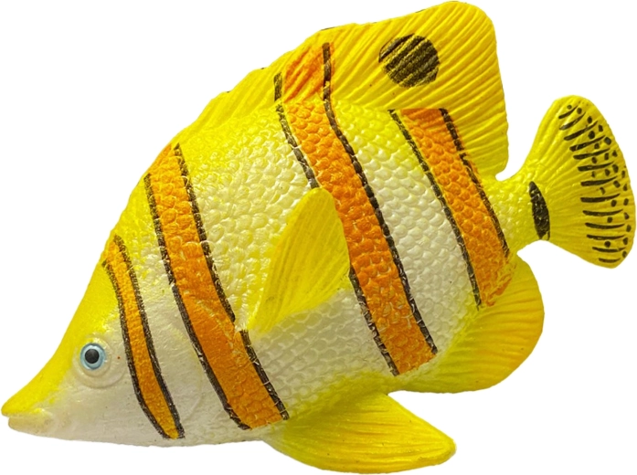 Rubberen visje geel 10 cm