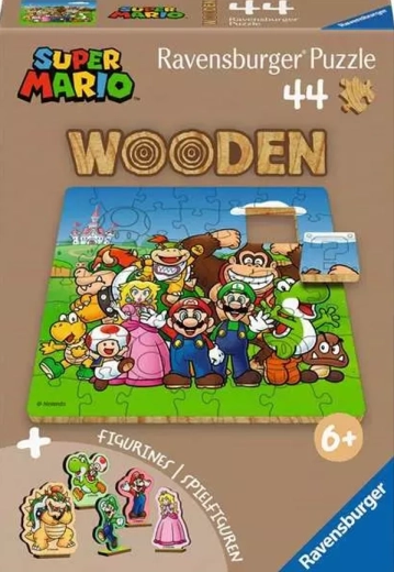 Ravensburger houten puzzel Super Mario – 44 stukjes