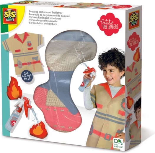 Kostuum kleine brandweerman voor carnaval