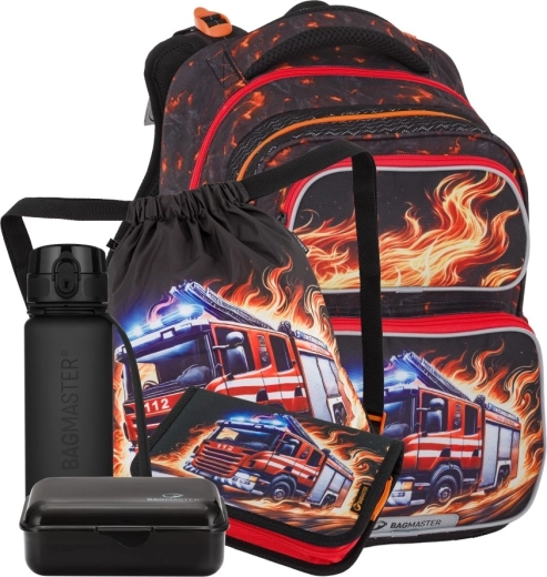 Bagmaster meisjesschoolset DOPI brandweerlieden voor groep 3 t/m 5