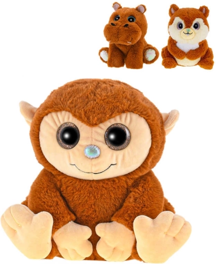 Geurig pluchen safaridiertje zittend 18–19 cm karamel - 1 stuk