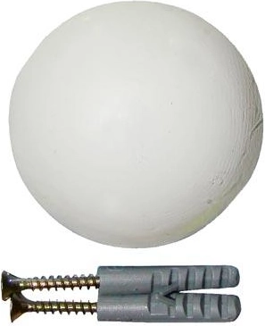 Deurstopper 60 mm – wit, 2 stuks