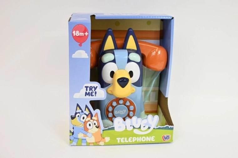 Bluey kinderte telefoon met muziek