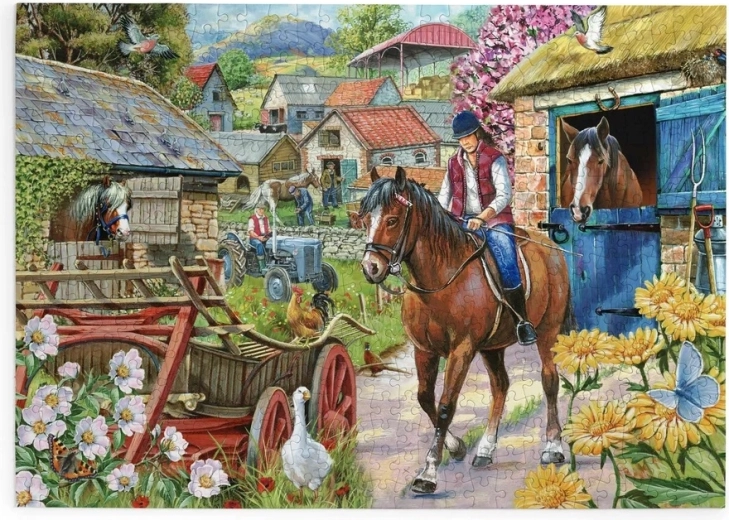 House of Puzzles Wandeling met paarden – puzzel met 500 extra grote puzzelstukken