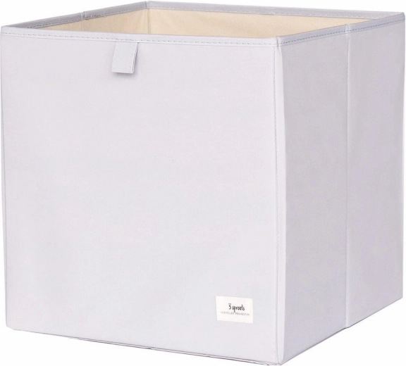 3 Sprouts opbergbox recycled solid lichtgrijs
