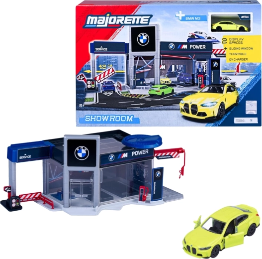 Majorette BMW-showroom speelset met BMW M3-auto