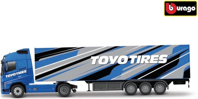 Bburago Volvo FH16 Globetrotter 750 XXL met aanhanger Toyo Tires 1:43