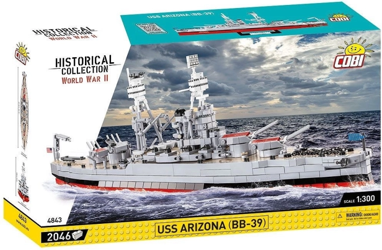 Bouwset COBI USS Arizona BB-39 – slagschip 1:300 (2046 stenen)